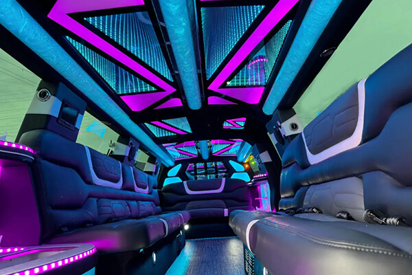 cadillac limo neon lights