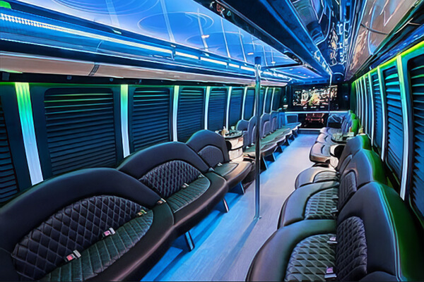 party bus with tv